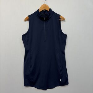 Tommy Bahama Island Zone Women 1/4 Zip Sleeveless Golf Top Polo Large C056 -26